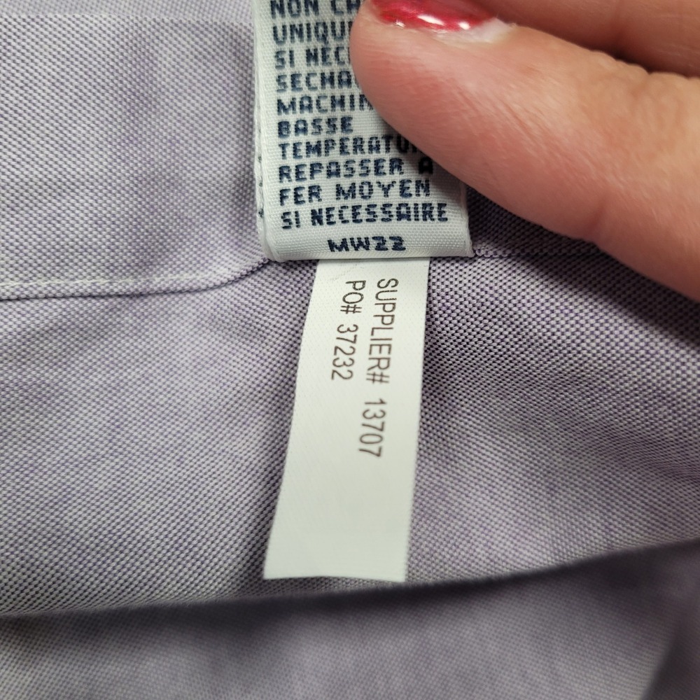 Ralph Lauren Men Classic Fit Oxford Shirt Lavender Purple Button Down 16.5 32/33 - Picture 9 of 11